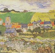 Vincent Van Gogh View of Auvers painting